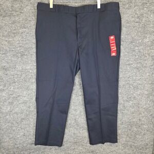 Dickies‎ Pants Mens 48x30 Navy Blue Original Fit 874 Flex Work Wrinkle Resistant